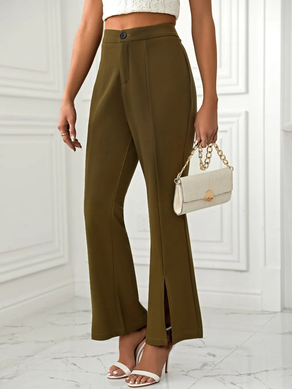 Priviett - Slit Flare Pants