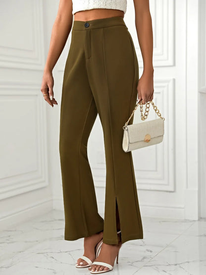 Priviett - Slit Flare Pants