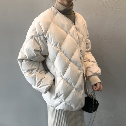 Priviett - Diamond grid cotton jacket