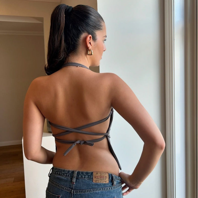 Priviett - Off-neck Color Top
