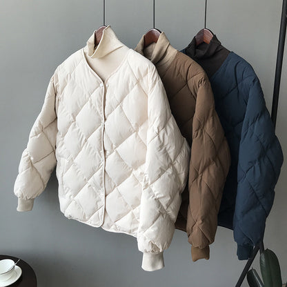 Priviett - Diamond grid cotton jacket