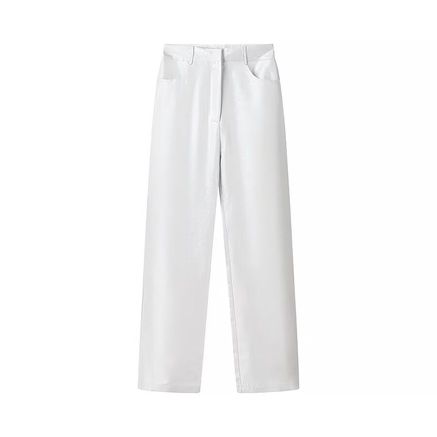 Priviett - high waisted straight leg  pants