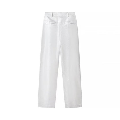 Priviett - high waisted straight leg  pants