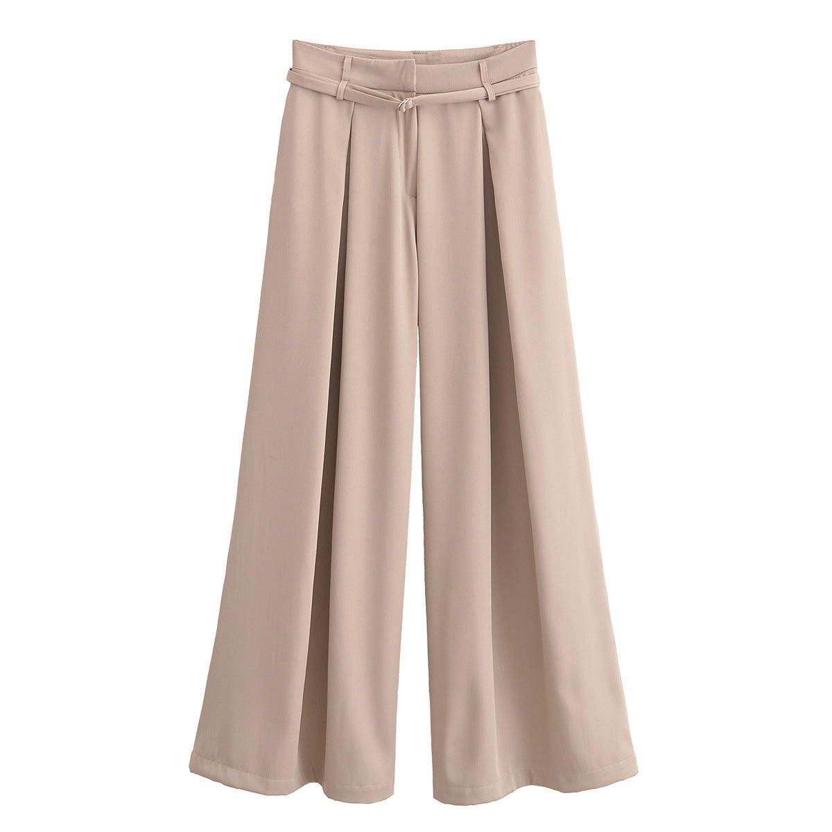 Priviett - waist belt wide leg pants