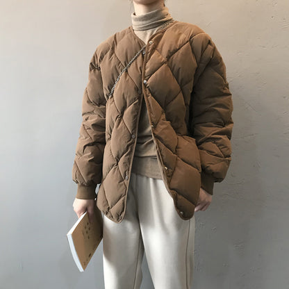 Priviett - Diamond grid cotton jacket