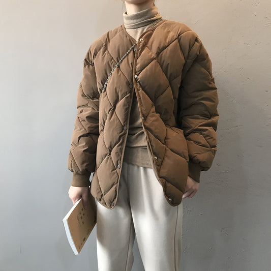 Priviett - Diamond grid cotton jacket