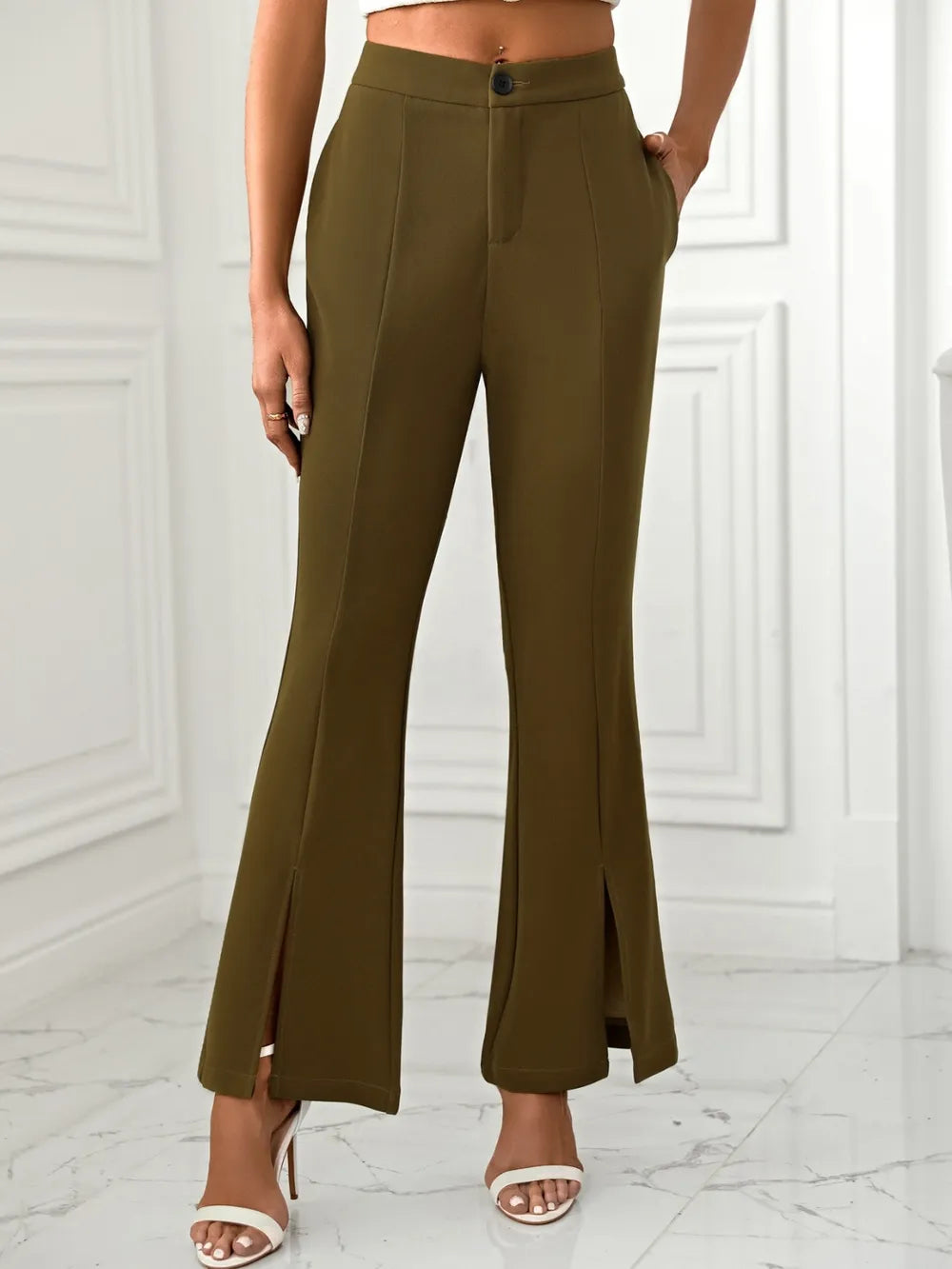 Priviett - Slit Flare Pants